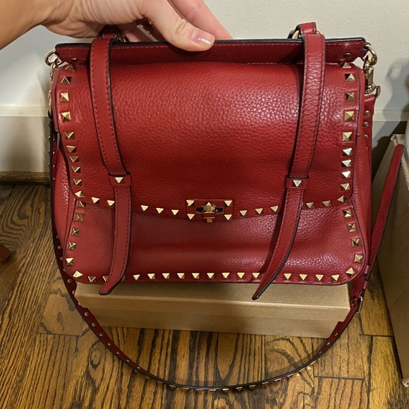 Valentino Red Leather Bag - Picture 2 of 5